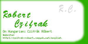 robert czifrak business card